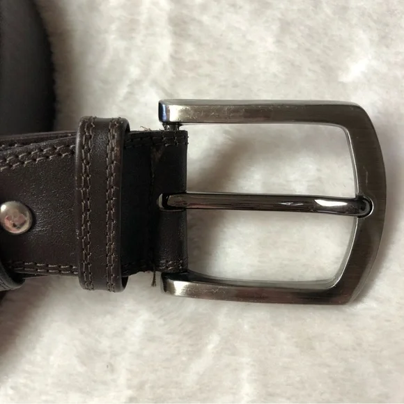 Cansooba Dark Brown Leather Belt Size 36 - Picture 2 of 10